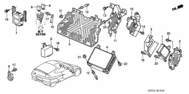 Control Unit (Cabin) for 2005 Honda Insight #0