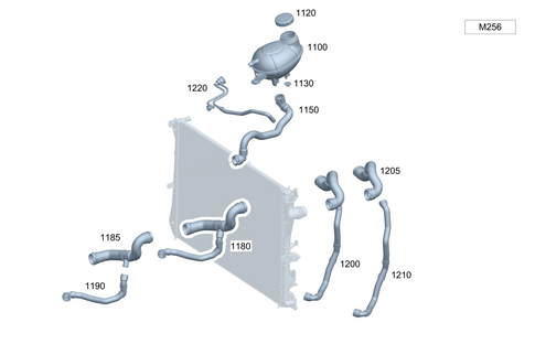 Expansion Reservoir, Mount and Hoses for 2026 Mercedes-Benz E53 AMG #0