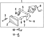 8971240003 - Electrical: Fog Lamp Assembly for Isuzu Image