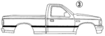 ZZM15111572 - Body: Stripe Tape for Mazda: B3000, B4000 Image
