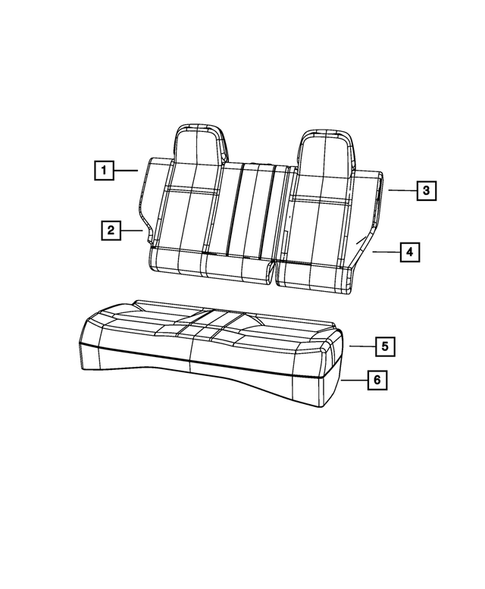 Rear Seats - Second Row for 2012 Jeep Compass #2