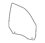 68700436AA - Body: Door Glass for Dodge: Ram 1500, Ram 2500, Ram 3500 | Ram: 1500, 1500 Classic, 2500, 3500 Image