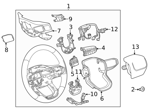 Steering Wheel for 2024 GMC Acadia #0