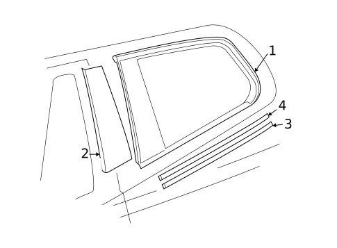 Glass & Hardware for 2006 BMW X3 #0