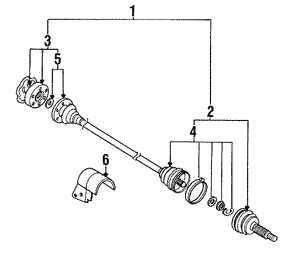 Axle Shaft for 1994 Volkswagen Corrado | OEM Parts Online