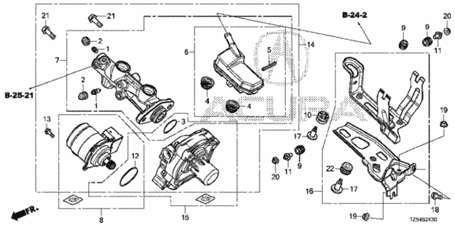 Tandem Motor Cylinder for 2017 Acura MDX #0