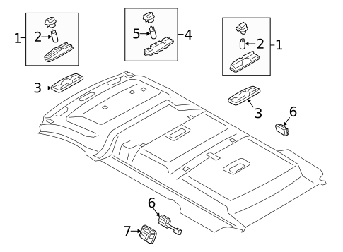 Overhead Lamps for 2019 Ford Transit Connect #3