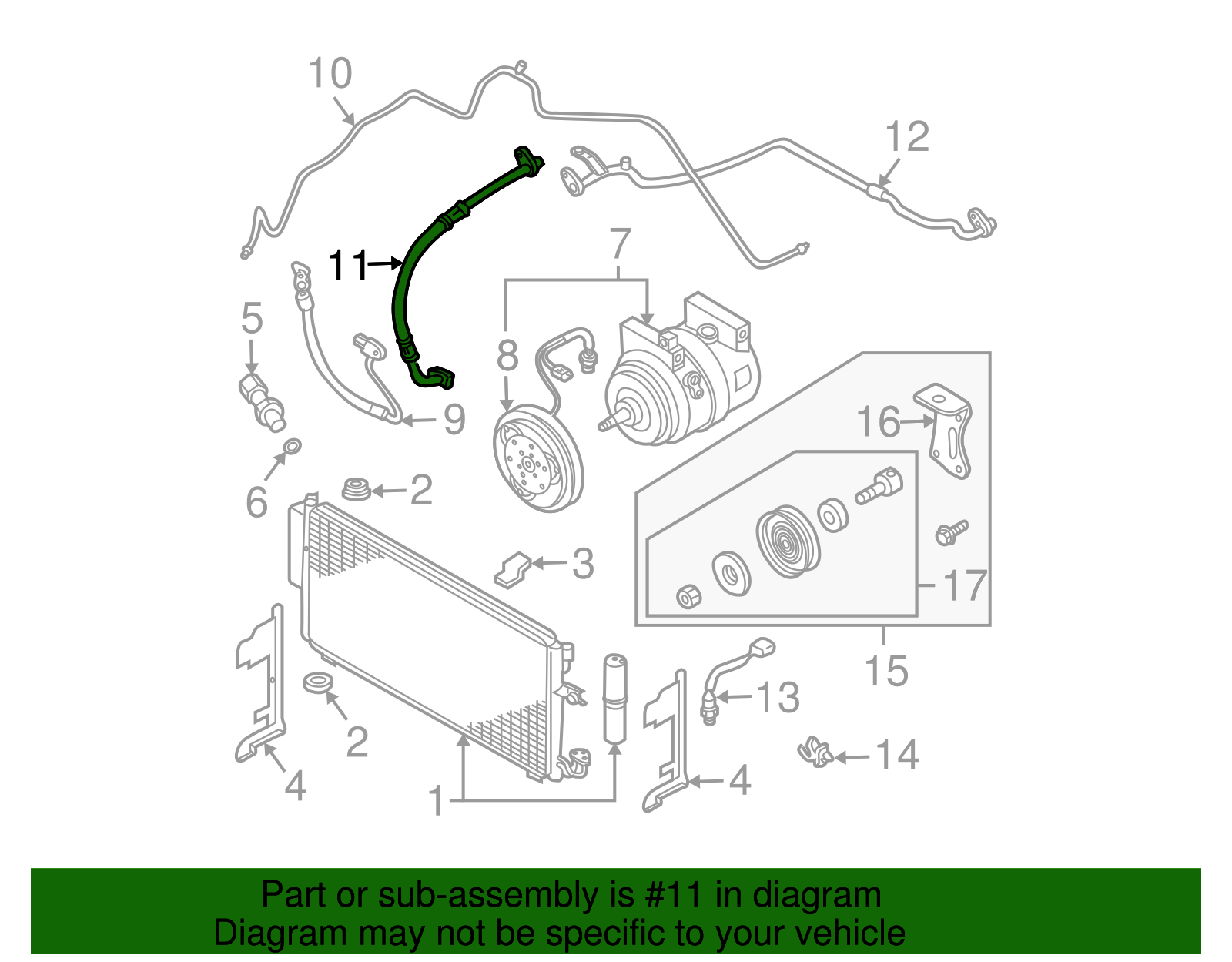 Return Hose - Nissan (92480-ZK30A)