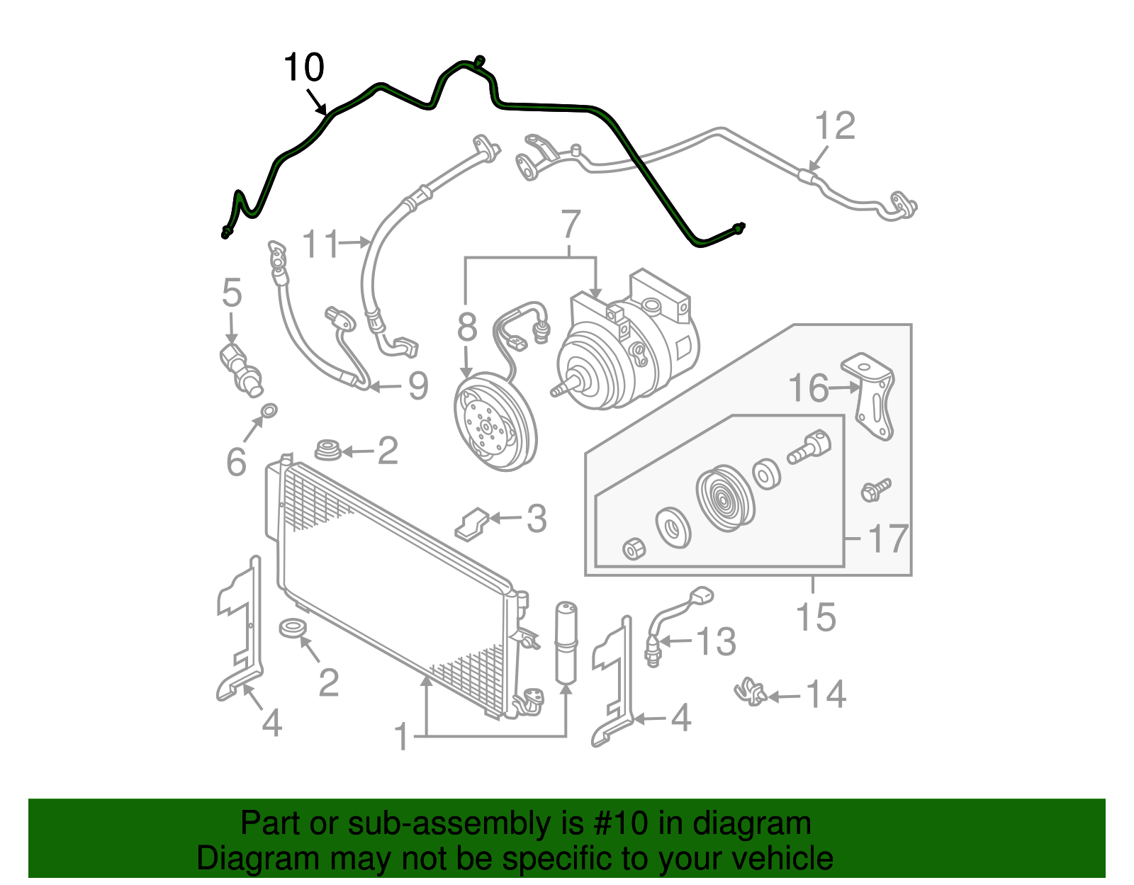 Pressure Line - Nissan (92440-7Y100)