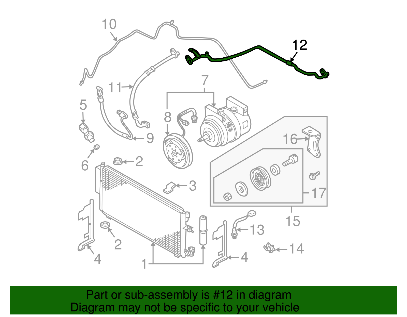 Return Tube - Nissan (92450-7Y105)