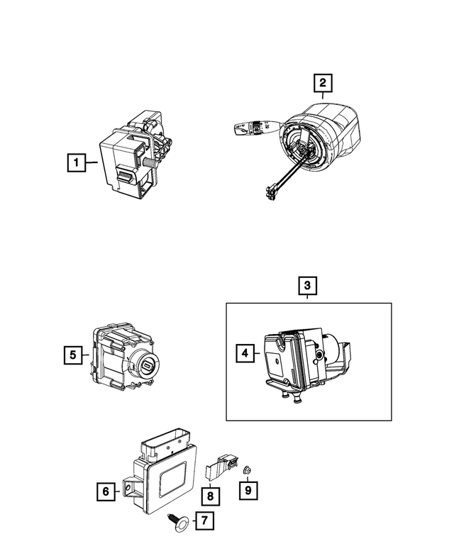 68271987AB - Electrical: Ignition Switch Module for Mopar Image image