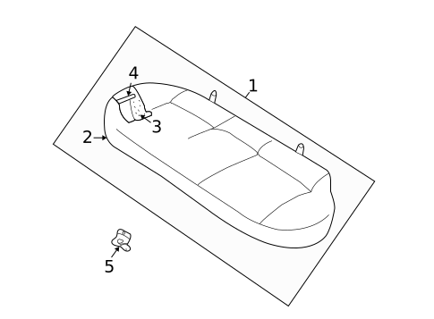 Rear Seat Components for 2005 Mitsubishi Outlander #2