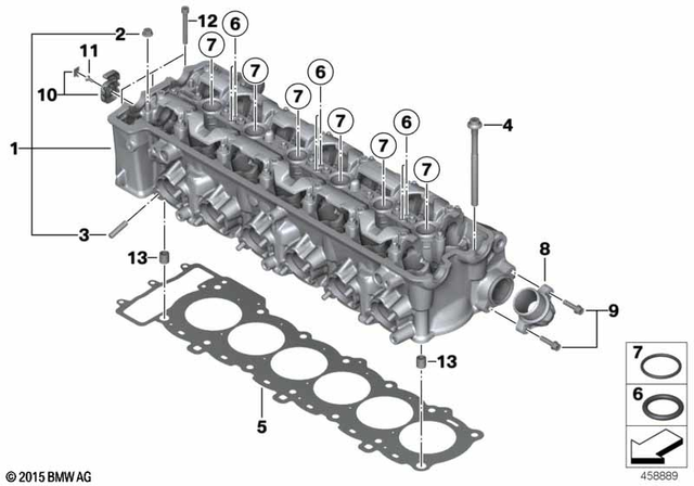 11118564042 - : Cylinder Head for BMW-Motorrad Image