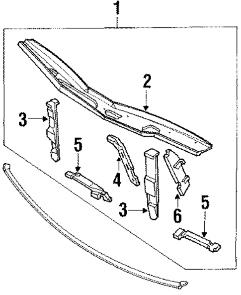 Radiator Support for 1990 Audi 100 #0