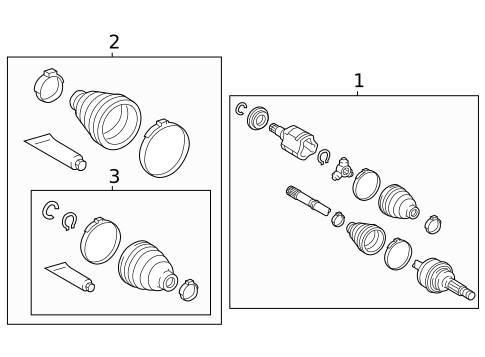 Drive Axles for 2022 Toyota Sienna #1