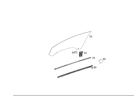 Front Door Windows for 2012 Mercedes-Benz E550 #0