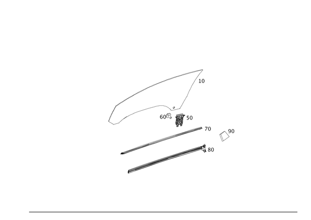 2077250365 - Front Doors: Sealing Rail for Mercedes-Benz Image image
