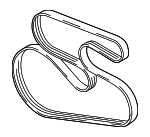 11288570646 - : Serpentine Belt for BMW: 535d, 535d xDrive, 740Ld xDrive, 740Li xDrive, X5 Image