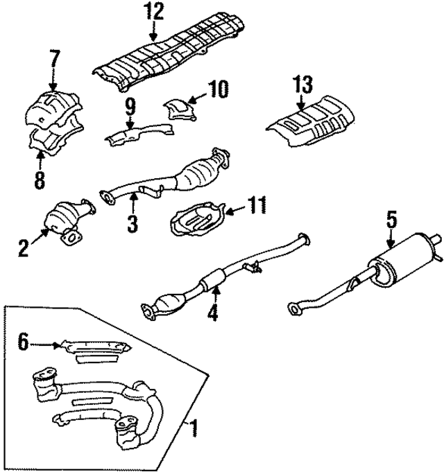 59020AE00A - : Heat Shield for Subaru Image