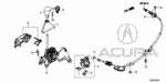 39550TR0A51 - Chassis: SOLENOID, SHIFT LOCK for Acura Image