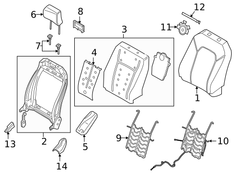 Passenger Seat Components for 2024 Ford Expedition #0