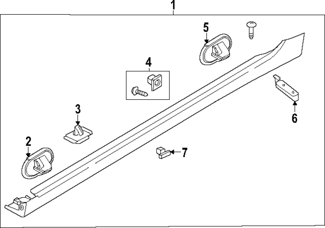 87751PI100 - : Rocker Molding for Hyundai Image