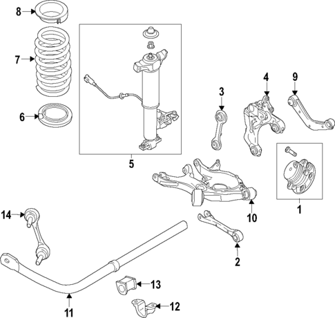 Rear Suspension for 2019 Lincoln Continental #0