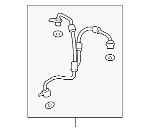 9A714514010 - Engine: Turbocharger Oil Line for Porsche Image