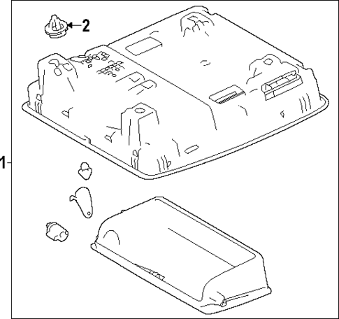 Overhead Console for 2025 Toyota Grand Highlander #0