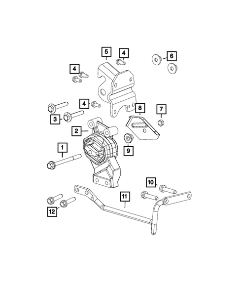 Engine Mounting for 2013 Ram 1500 #2
