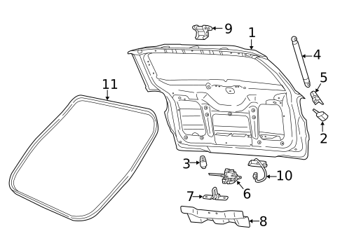 Gate & Hardware for 2018 Fiat 500L #0