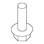 91560S84A01 - Body: Headliner Clip for Acura: CL, Integra, MDX, RDX, RL, RSX, TL, TSX, Vigor Image