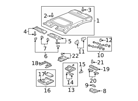 Sunroof for 2004 Acura TL #1