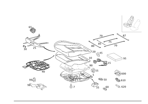 Right Seat for 2006 Mercedes-Benz E320 #0