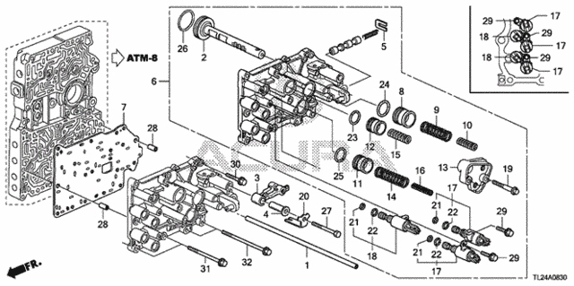 AT Servo Body for 2010 Acura TSX #0
