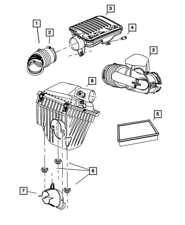 53013726AA - Fuel: Hose To Air Cleaner Clamp for Mopar Image