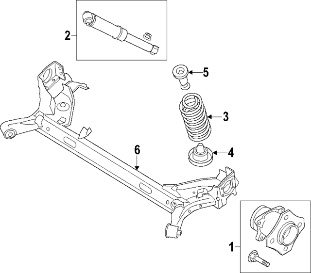KV6Z5035D - Suspension: Axle Assembly for Ford Image