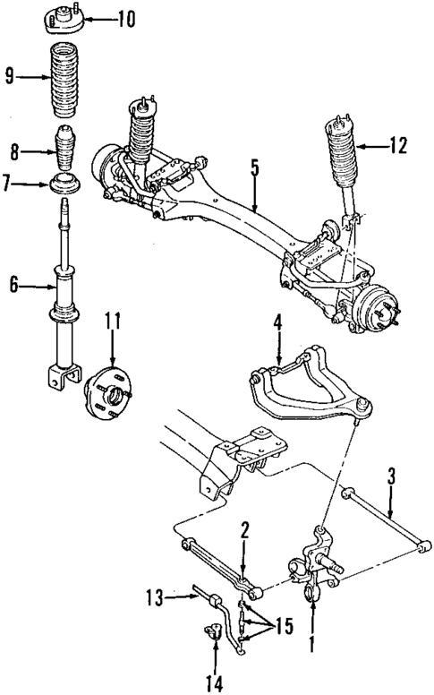 Rear Suspension for 2000 Dodge Stratus #0