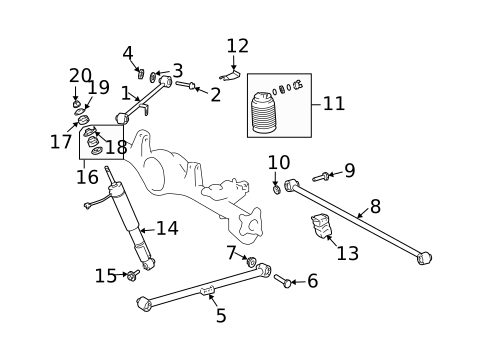 Rear Suspension for 2008 Lexus GX470 #0