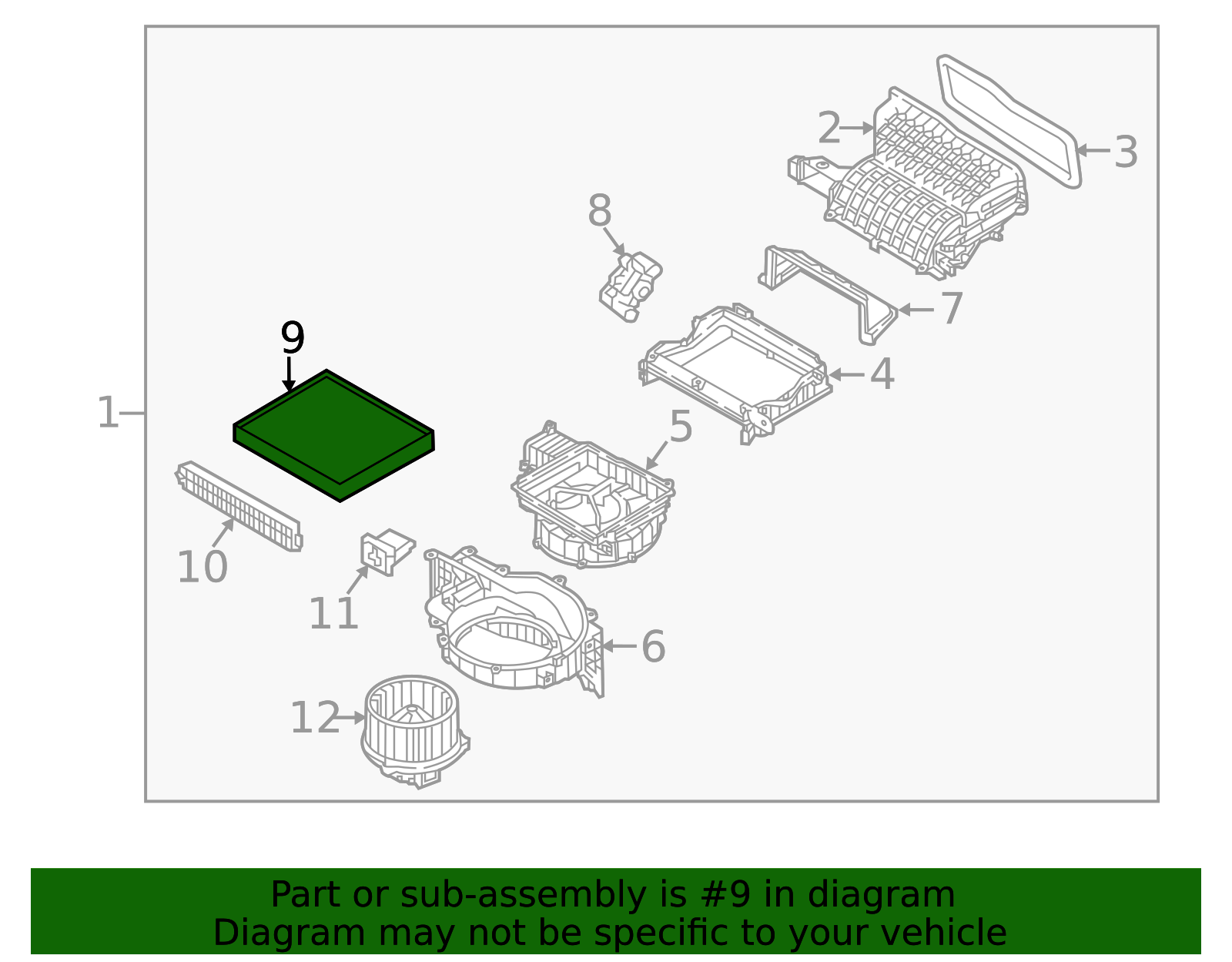 Activated Carbon Cabin Air Filter Under Hood For Ford Taurus 1996-2007 & Mercury Sable