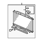 19010RYEH01 - Cooling System: Radiator for Acura Image