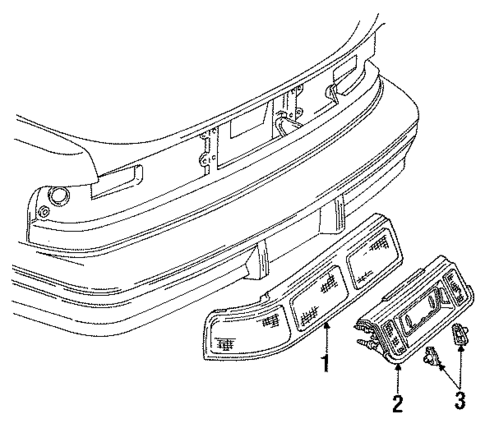 Tail Lamps for 1993 Chevrolet Lumina #0