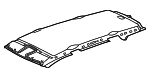 16369001727D68 - Body: Headliner for Mercedes-Benz Image