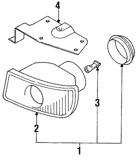 Fog Lamps for 1992 Mitsubishi 3000GT #0