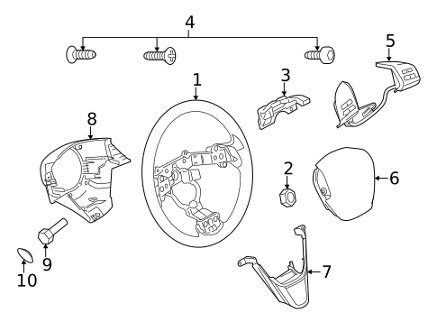 Steering Wheel & Trim for 2011 Mazda 6 #0