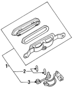 F4ZZ13A613A - Electrical: High Mount Lamp for Ford: Mustang Image