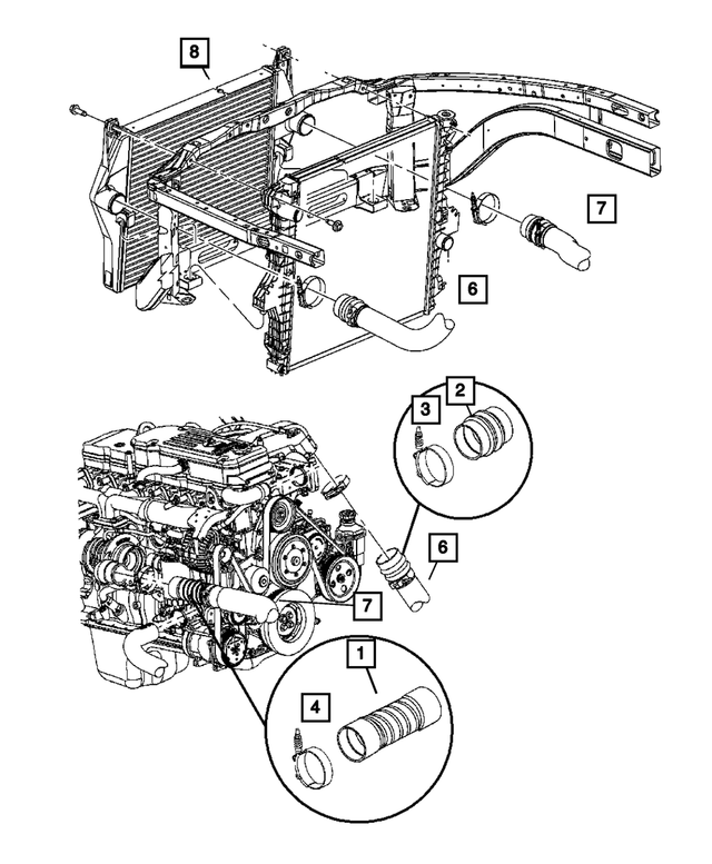 5170704AJ - Fuel: Charge Air Cooler for Mopar Image image