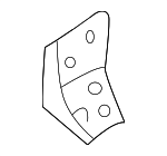 671515M000 - Body: Reinforce Bar Bracket for Nissan: Sentra Image