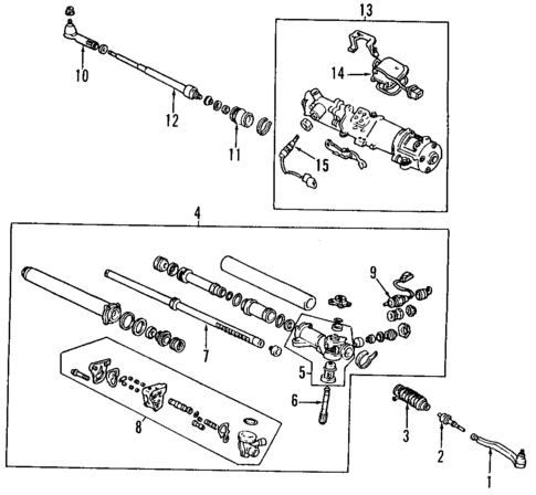 P/S Pump & Hoses for 1994 Honda Prelude #1