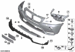 51117210445 - : Cover, Trim, Front, Black for BMW Image